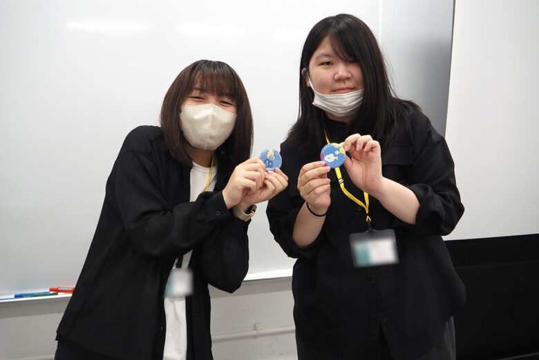【キャラクターデザインコース】缶バッジを作りました🌟
