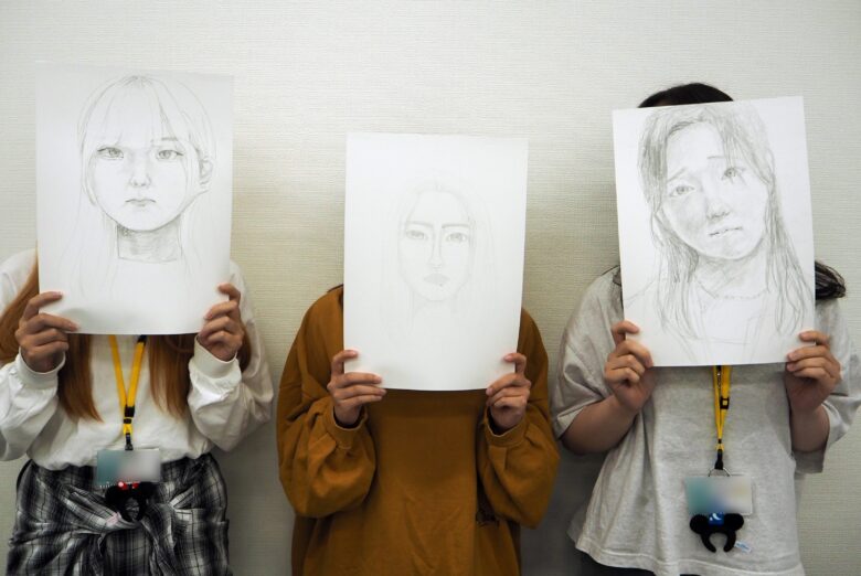 【キャラクターデザインコース】自画像描いてみた🪞